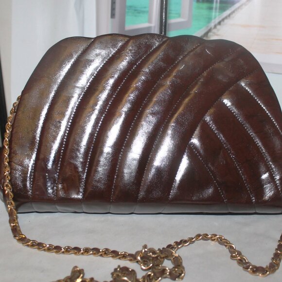 Vintage Mr Joy Italy Quilted Leather Shoulder Purse + Intricco Woven Wallet Set - Picture 2 of 9